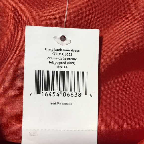 Kate Spade Flirty Back Mini Party Dress Lollipop - Picture 6 of 7